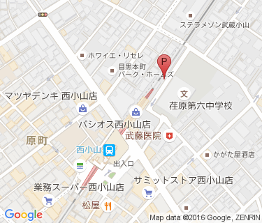 三井のリパーク 西小山第2駐輪場の地図