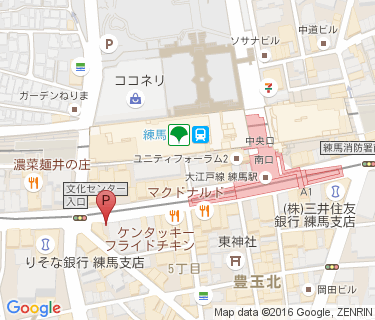 三井のリパーク 練馬駅前駐輪場の地図