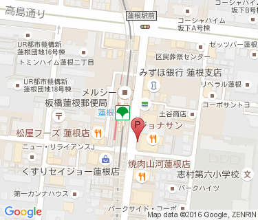 三井のリパーク 蓮根駅前駐輪場の地図