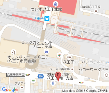 三井のリパーク 八王子駅前第2駐輪場の地図
