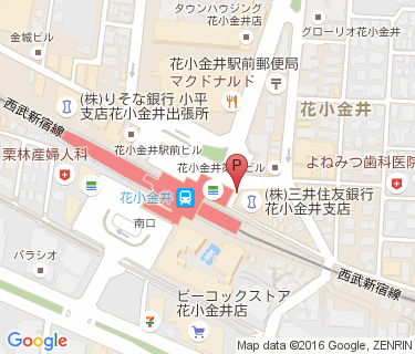 三井のリパーク 花小金井駅前の地図