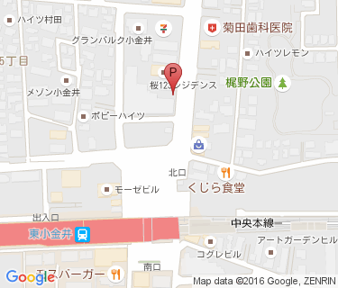 三井のリパーク 東小金井駅前第3駐輪場の地図