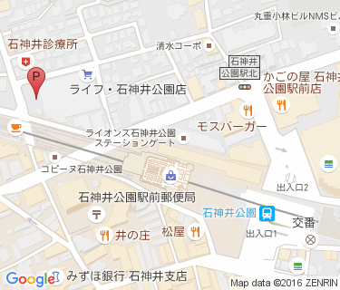 Tacyサイクルパーク ライフ上石神井公園店の地図