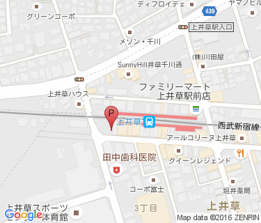 西武スマイルパーク 上井草の地図