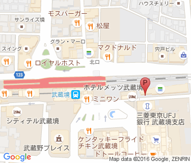TOBU PARK ライザ武蔵境駐輪場の地図
