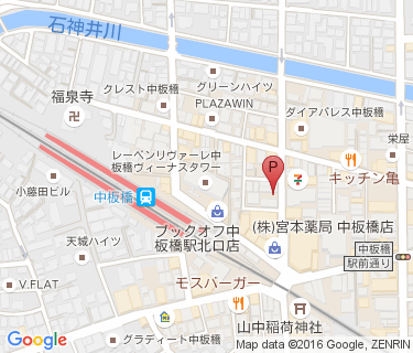 TOBU PARK 中板橋駅北口駐輪場の地図