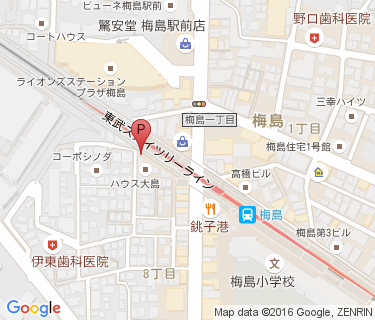 TOBU PARK 梅島駅前駐輪場(一般エリア)の地図