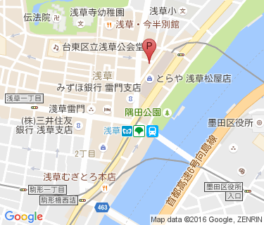 TOBU PARK 浅草駅前駐輪場の地図
