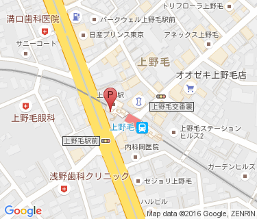 東急上野毛駅駐輪場の地図