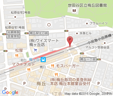 オダクル梅ヶ丘第1の地図