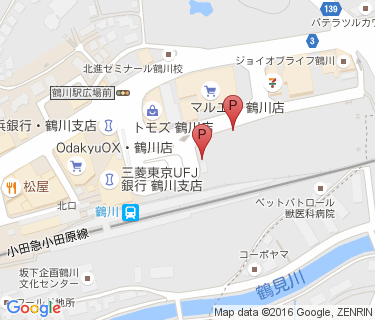 オダクル鶴川の地図