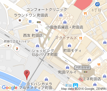 オダクル小田急町田の地図