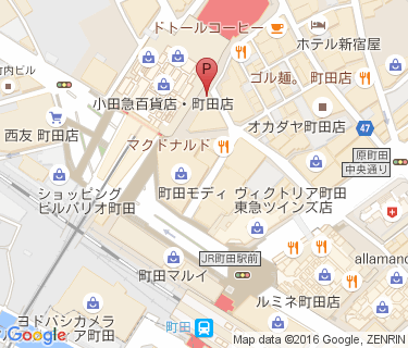 オダクル町田の地図