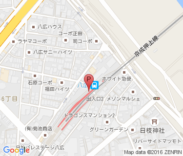 京成サイクルパーク八広駅高架下第1の地図