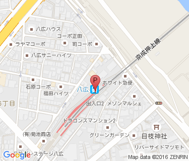 京成サイクルパーク八広駅高架下第2の地図