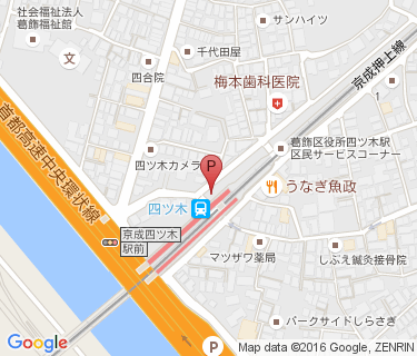 京成サイクルパーク四ツ木駅前の地図