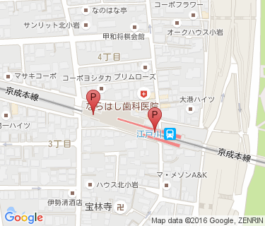 リブレ京成江戸川店駐輪場の地図