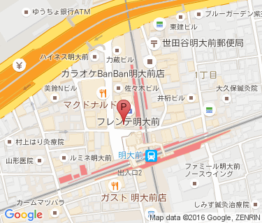 京王サイクルパーク明大前の地図