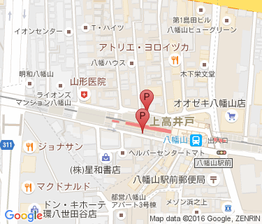 京王サイクルパーク八幡山西(路面)の地図