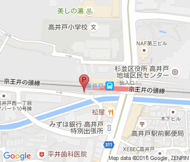 京王サイクルパーク高井戸の地図