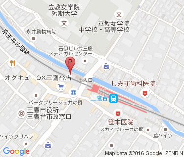 京王サイクルパーク三鷹台の地図