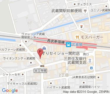 コインズ関町の地図