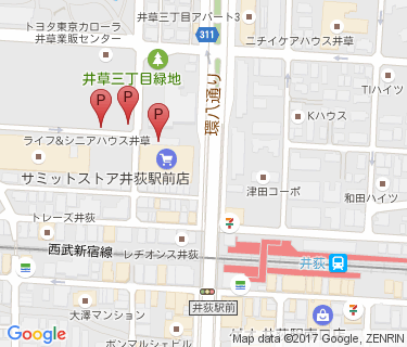 サミットストア・コルモピア井荻駅前店駐輪場の地図
