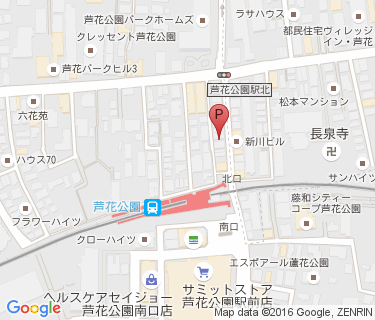 芦花公園駅前駐輪場の地図