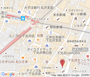 下北沢自転車等駐車場の地図