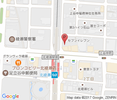 CCP北綾瀬第3駐輪場の地図