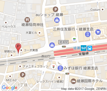CCP綾瀬西口第7駐輪場の地図