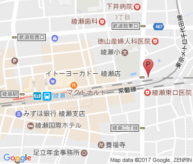 CCP綾瀬東口第2駐輪場の地図