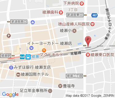 CCP綾瀬東口第3駐輪場の地図
