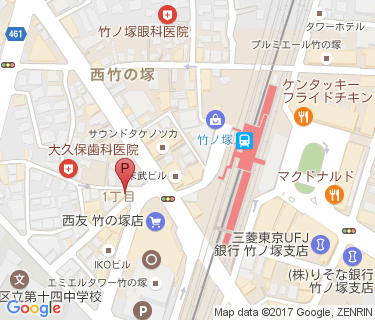 CCP竹の塚西口第4駐輪場の地図