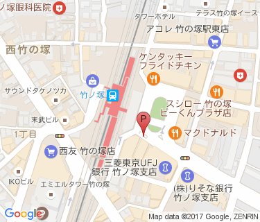 CCP竹の塚東口駅前駐輪場の地図