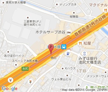 池尻大橋自転車等駐車場(三軒茶屋側)の地図