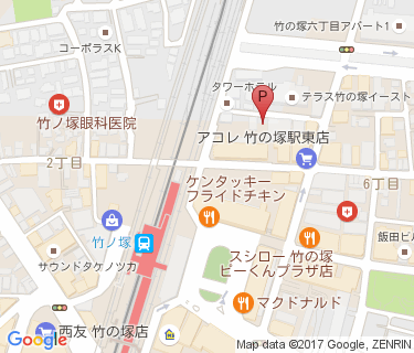 サイクルタイムズ竹の塚駅東口の地図