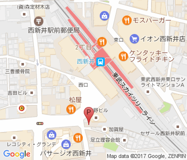 サイクルタイムズ西新井西口駅前暫定の地図