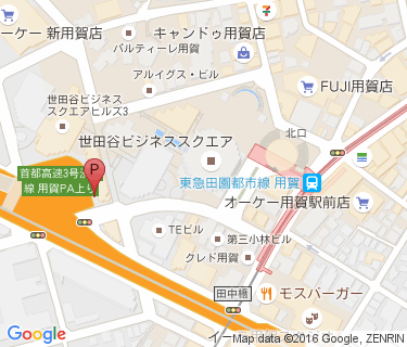 世田谷ビジネススクエア第4駐輪場の地図