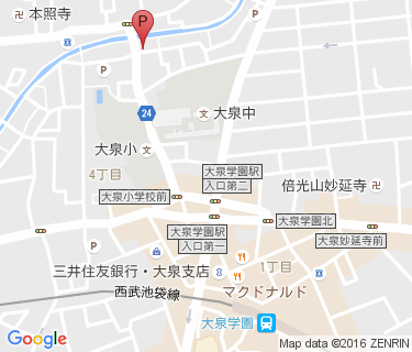 中島橋自転車駐車場の地図