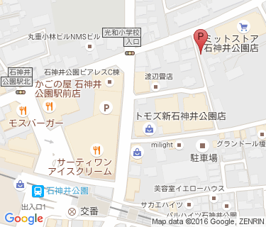 石神井公園駅北第二自転車駐車場の地図