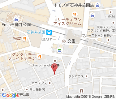 石神井南自転車駐車場の地図