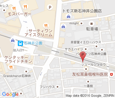 石神井公園駅東自転車駐車場の地図