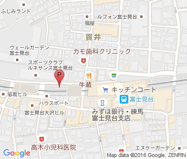 富士見台駅西自転車駐車場の地図