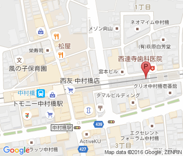 中村橋駅東自転車駐車場の地図