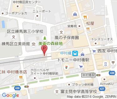 中村橋駅西自転車駐車場の地図