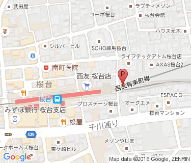 桜台駅東自転車駐車場の地図