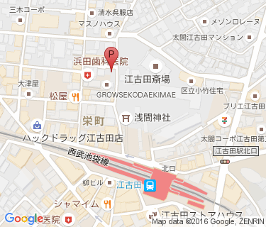 江古田駅第二自転車駐車場の地図