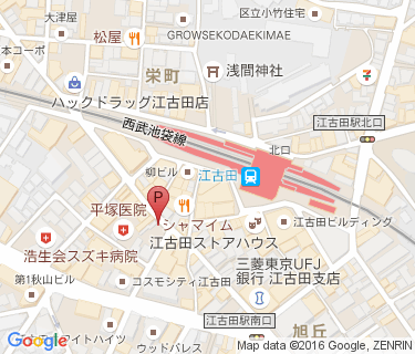 江古田栄町自転車駐車場の地図