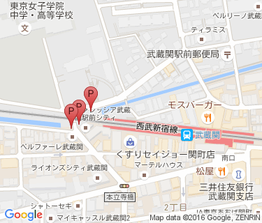 武蔵関駅西自転車駐車場の地図